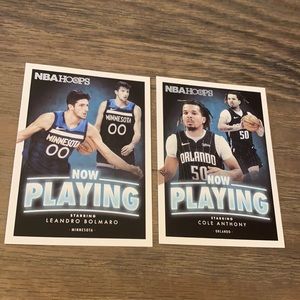 Cole Anthony and Leandro Bolmaro Rookie Cards